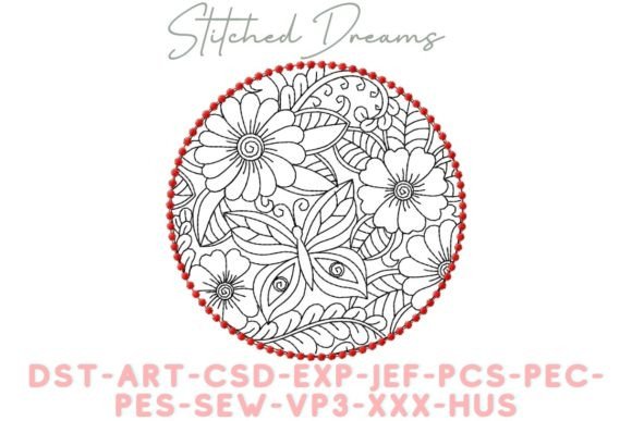 Circular Motif Embroidery Design