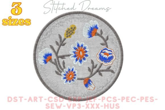 Creative Circle Embroidery Design