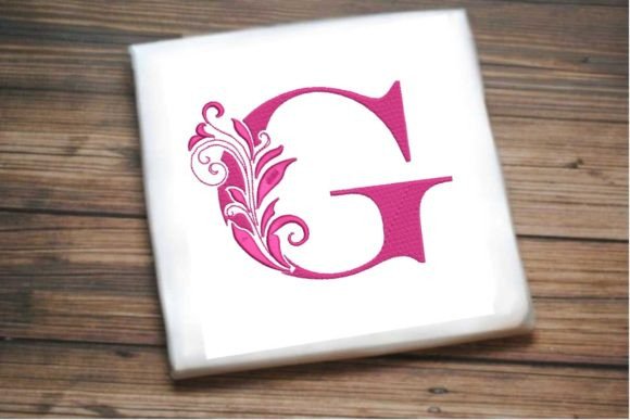 Elegant Floral Alphabet Letter G