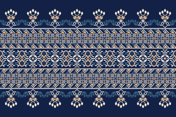 Floral Cross Stitch Pattern