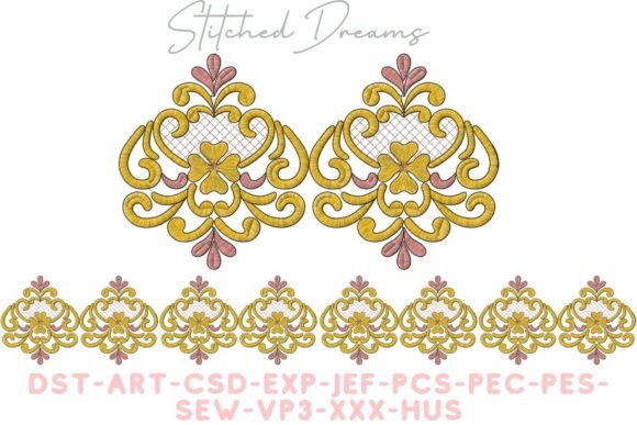 Floral Embroidery Borders Embroidery