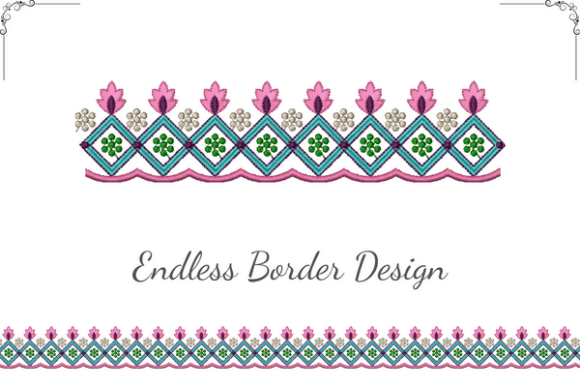 Floral Geometric Border Review