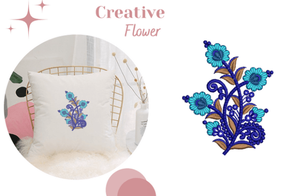 Stylish Flower: A Smart Pick for Etsy & Small Shop Embroidery