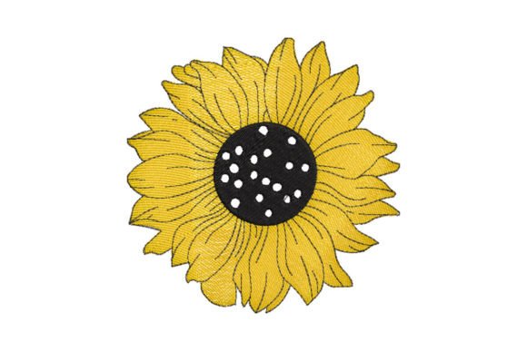 Sunflower: A Bright, Cheerful Embroidery Design for Boutique Sweatshirts