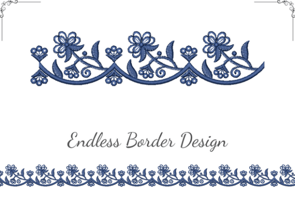 Vintage Floral Border