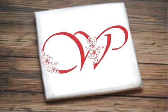 W Floral Monogram Letter: Elegant, but Know When to Let It Shine