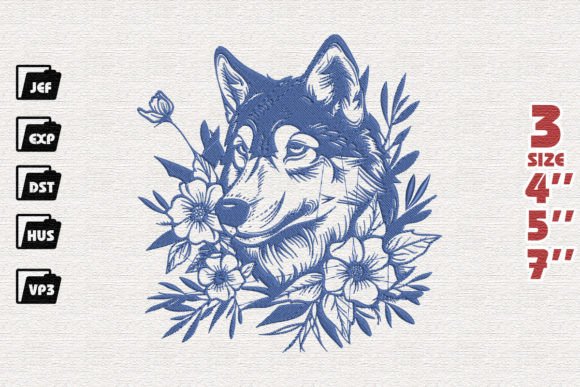 Wolf Embroidery: A Craft Fair-Ready Wild Animals Design